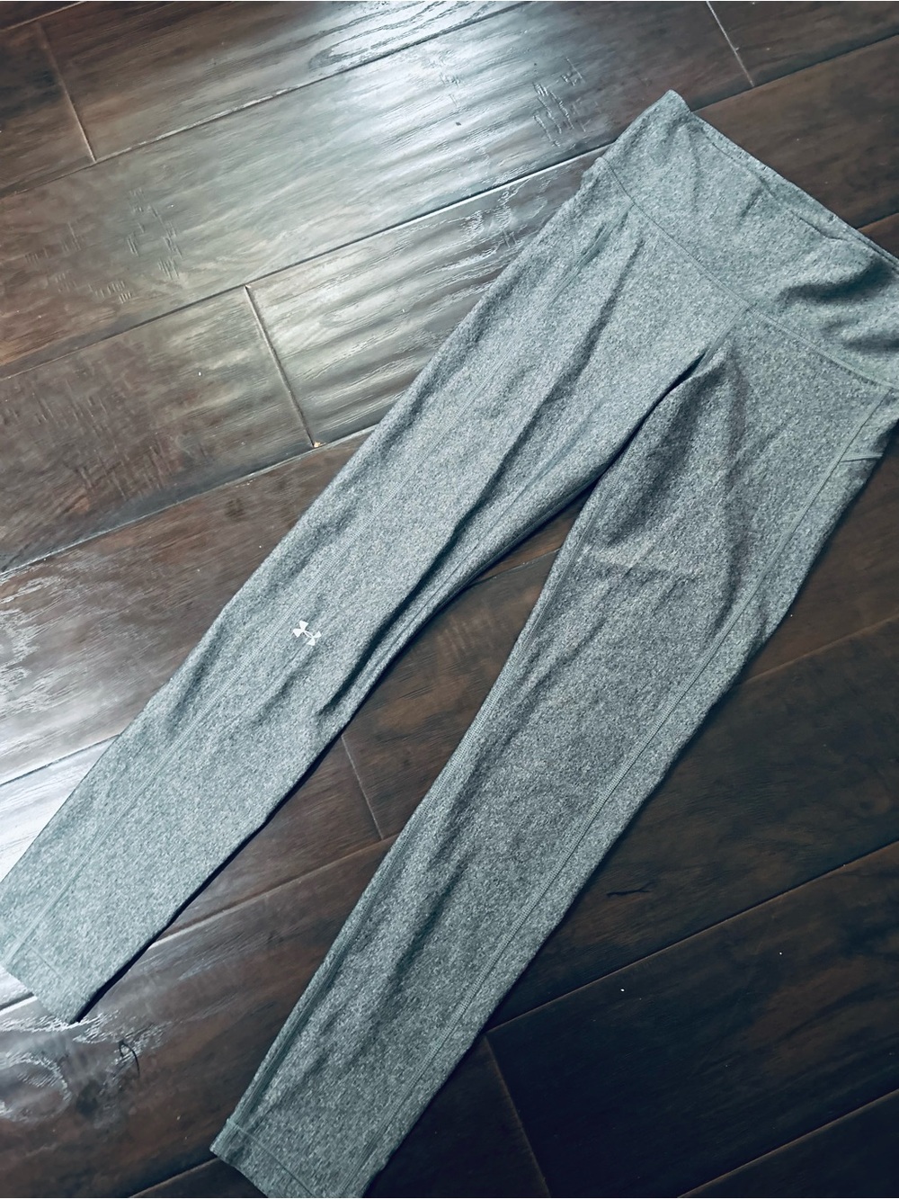 Under Armour Gray Heather High-Waist Performance Leggings